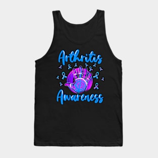 Arthritis Awareness and Rheumatoid Arthritis Ribbons Support Tank Top